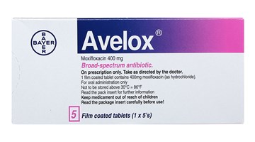 Thuốc điều trị bệnh nhiễm khuẩn Avelox 400mg