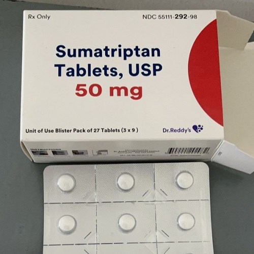 Thuốc Sumatriptan 50mg hộp 27 viên