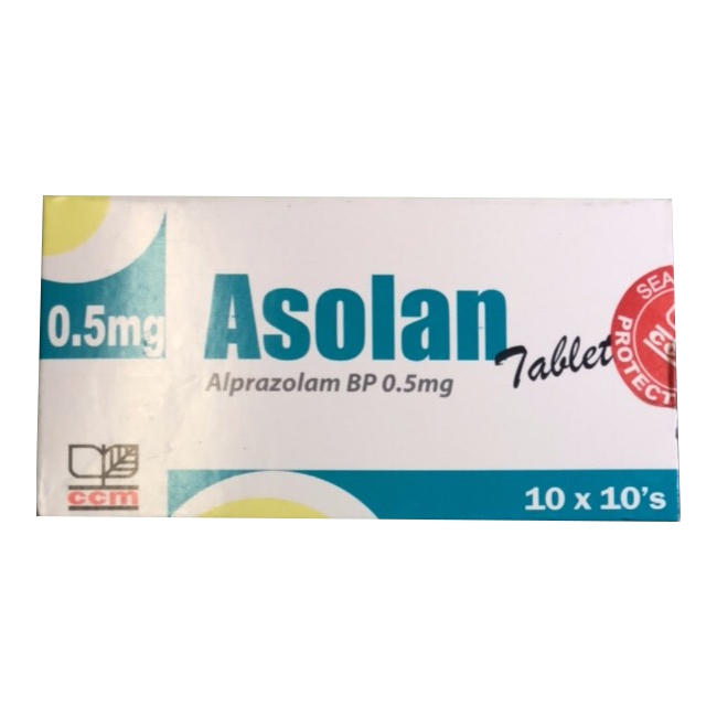 Thuốc Asolan 0.5mg/100 Viên