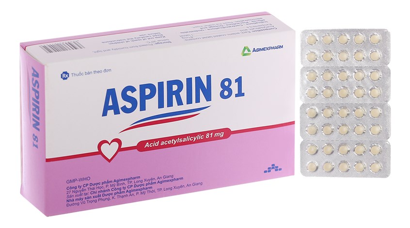 Thuốc Aspirin 81 20 vỉ x 10 viên