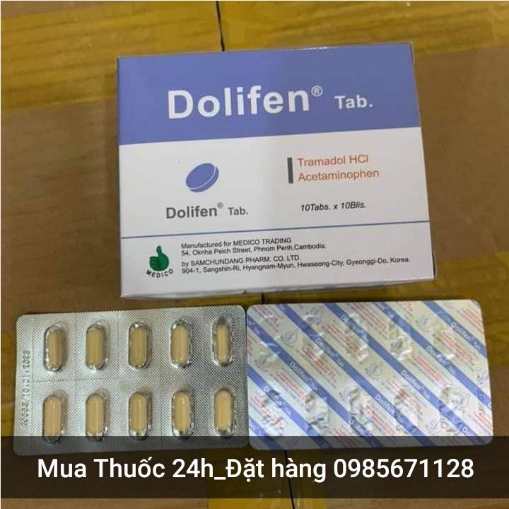 Thuốc Dolifen 500mg/100 Viên