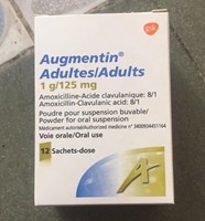 thuốc Augmentin 1g/125mg hộp 12 gói 