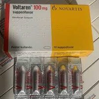 Thuốc kháng viêm và giảm đau Voltaren 100mg hộp 10 viên đặt