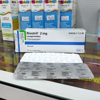 Thuốc ngủ Rivotril 2mg Clonazepam Roche Hộp 60 viên