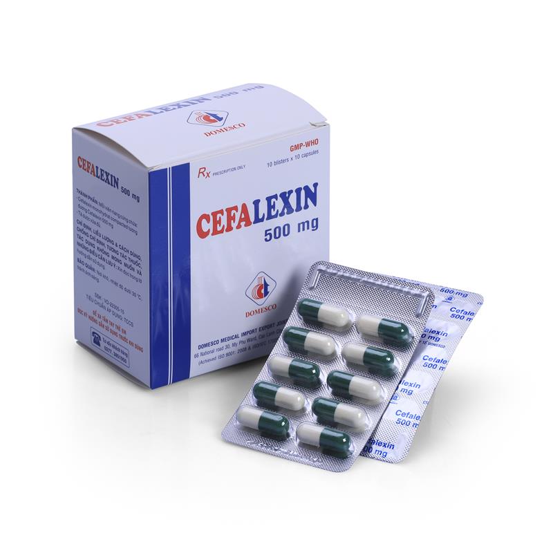 Thuốc Cefalexin Domesco 500mg/100 Viên