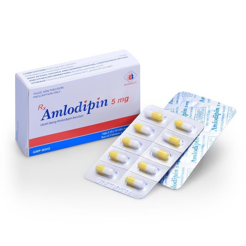 Thuốc Amlodipin 5mg 1000 Viên