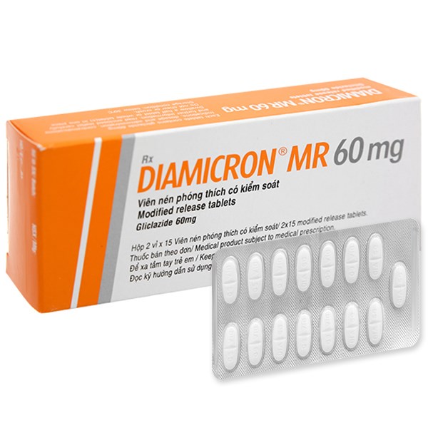 Thuốc Diamicron MR 60mg 60 viên
